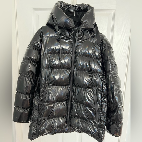 DKNY Gloss Black Puffer Jacket - Picture 4 of 13